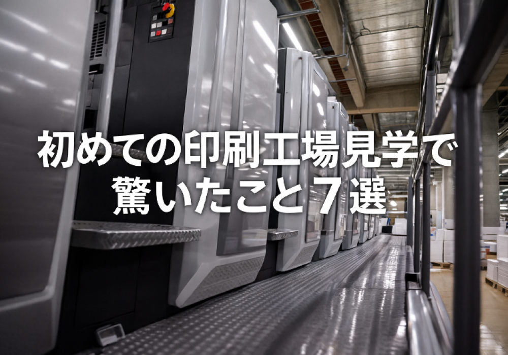 初めての印刷工場見学で驚いたこと7選