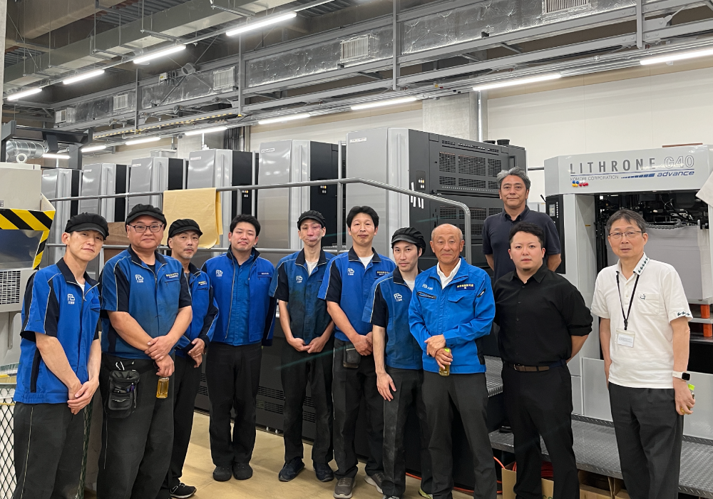 新型UV6色機「SIRIUS（シリウス）」、始動式を実施しました